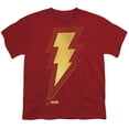 thumbnail image 2 of Shazam! Fury Of The Gods New Shazam Logo Kids T Shirt (X-Large) for Youth Toddler Boys and Girls, Cardinal, 2 of 5