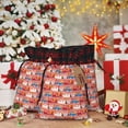 thumbnail image 6 of Rocae Cartoon with Traffic Elements Print Christmas Drawstring Linen Gift Bag with Drawstrings Treat Bag Goody Present Bags for Christmas Party Favor, 6 of 8