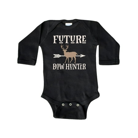 

Inktastic Hunting Future Bow Hunter Deer Gift Baby Boy or Baby Girl Long Sleeve Bodysuit