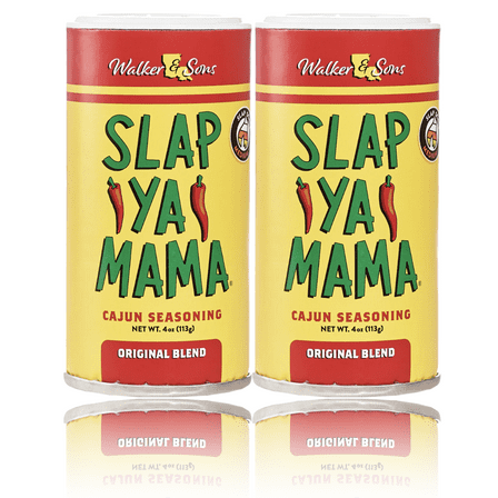 Slap Ya Mama All Natural Cajun Seasoning from Louisiana, Original Blend, MSG Free and Kosher, 4 Ounce (2-Pack)