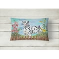 thumbnail image 2 of Carolines Treasures CK1215PW1216 Dalmatian Spring Canvas Fabric Decorative Pillow, 2 of 3