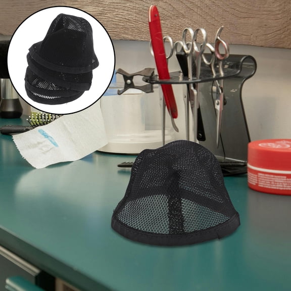 UPKOCH highlight cap Hair Net Cap Black Cloth Secure Hairpieces Women Weddings 10pcs