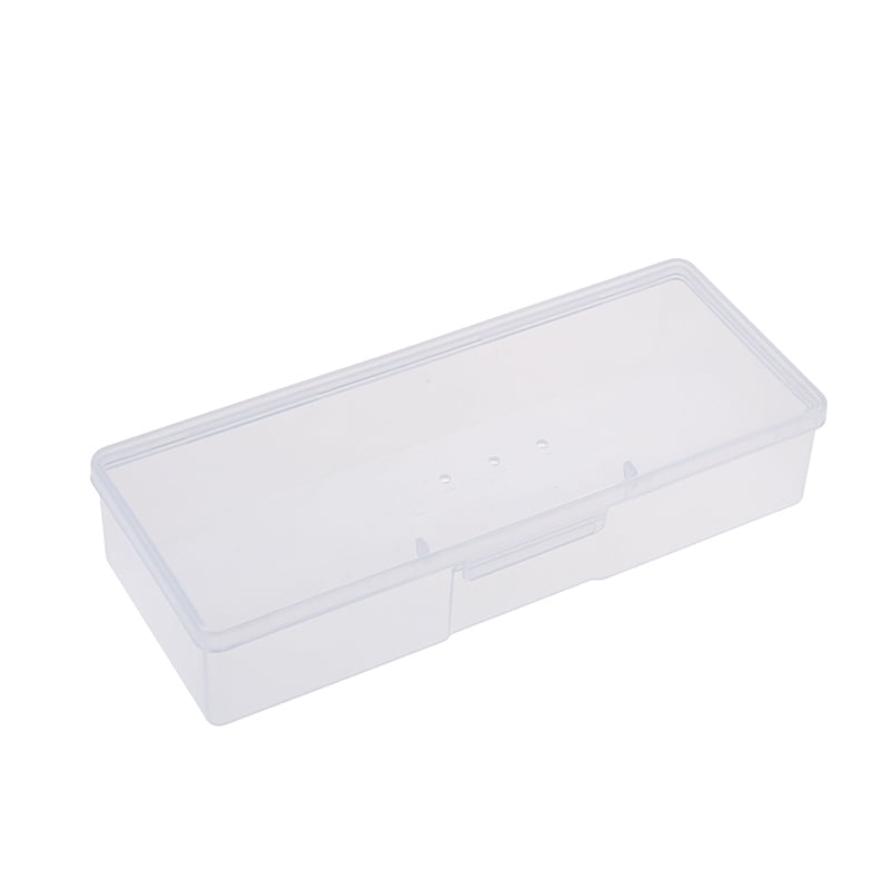 Clear Plastic Storage Box Jewelry cEaft Nail Beads Container Organizer Case cE