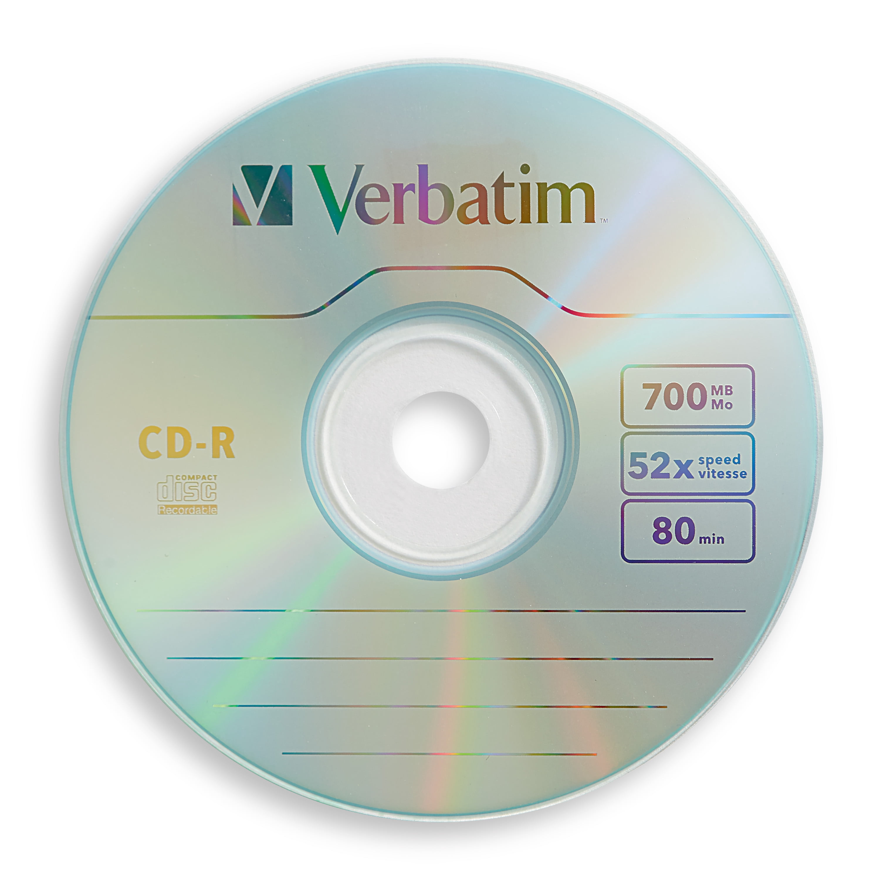Verbatim CD-R 700MB 52X with Branded Surface - 10pk Wrap
