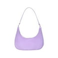 thumbnail image 2 of Minnieouse Bolso de hombro de nailon para mujer, bolso de almacenamiento con cremallera, estuche de viaje informal, bolsos de mano de Color Bolsas de mensajero y de hombro Violeta, 2 of 6