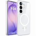thumbnail image 1 of LujingZ Magnetic Clear Case for Samsung Galaxy S24 FE 6.7-Inch,[Compatible with Magsafe][Military Grade Drop Protection] Non-Yellowing Anti-Scratch Ultra Slim Transparent Shockproof Phone Case-Clear, 1 of 1