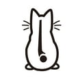 thumbnail image 1 of Maytalsory Reflective Car Stickers Stay Safe And Stylish On Go Funny Dog Moving Tail Decal Vinyl Car Sticker black cat, 1 of 6