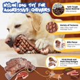 thumbnail image 3 of Juguetes masticables para perros Fuufome, paquete de 2, indestructibles para razas grandes, 3 of 6