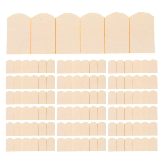 UPOUART Dollhouse Accessory 24pcs Miniature Roof Tiles Solid Wood Construction For Realistic Dollhouse Roofing