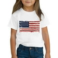 thumbnail image 4 of ZACPNCV Shirts for Kids Boys Girls Summer Crewneck USA Flag Graphic Short Sleeve Casual 4th of July Shirt Patriotic Tee Blouses White 4-5 Years, 4 of 9