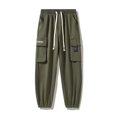 thumbnail image 1 of New Hong Kong Style Workwear Pants  Men‘s Solid Color Versatile Loose Trendy Large Size Leggings, 1 of 6