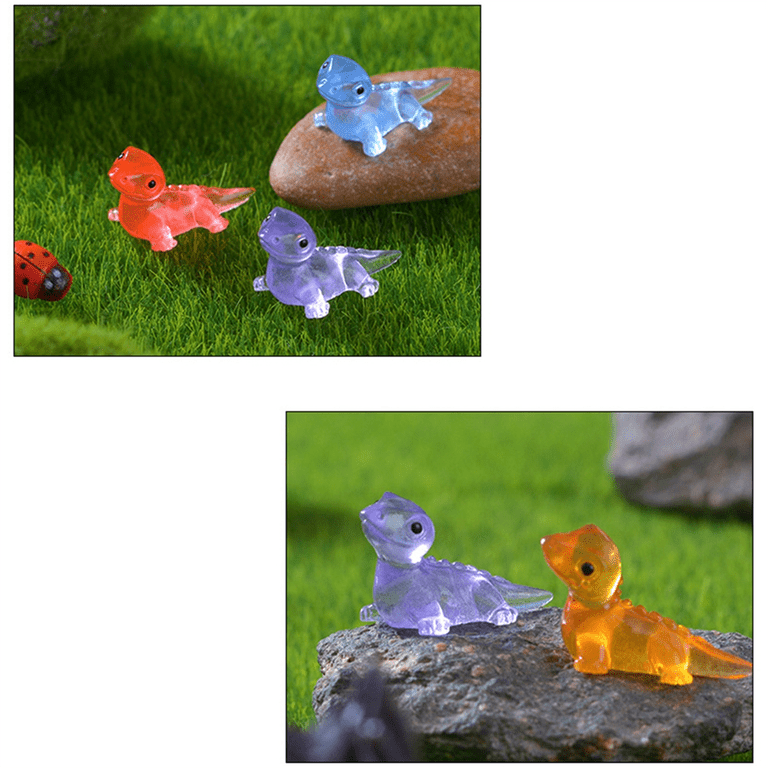 Abaodam 4 Pièces Modèles De Gecko Miniatures Animaux Miniatures Jouets De Simulation Faux Reptile Statues De Lézard Jouets De Gecko Délicats Figurines d'animaux Modèle Jouet