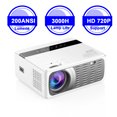 thumbnail image 2 of CP600 Proyector LCD LED 1080P Home Theater 200ANSI Lúmenes Reproductor multimedia 200 pulgadas MABOTO Proyector LCD, 2 of 6