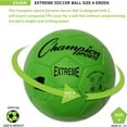 thumbnail image 6 of Champion Sports Extreme Series Soccer Ball, Size 4 - Youth League, All Weather, Soft Touch, Maximum Air Retention - Kick Balls for Kids 8-12 - Competitive and Recreational Futbol Games, Green, 6 of 7