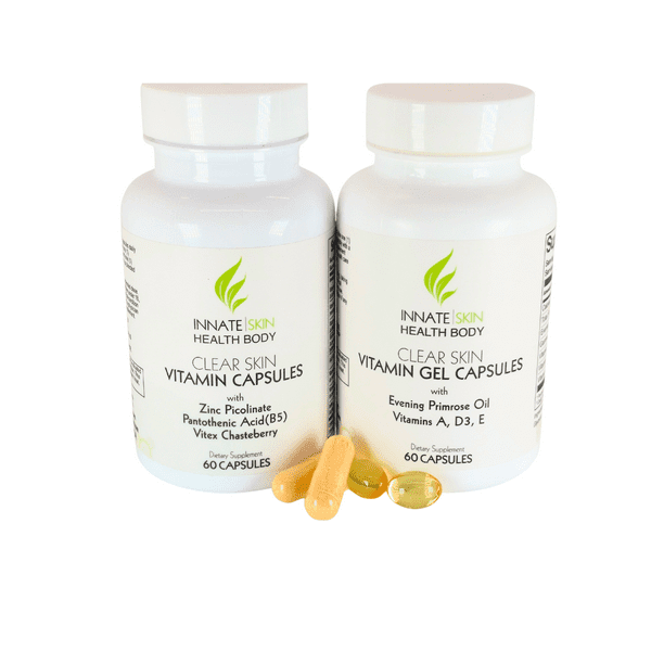 Clear Skin Acne Vitamin Pack Two Hormonal Acne Supplements by