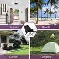 thumbnail image 6 of Andworld Camping Chairs,Adjustment Folding Chairs with Footrest for Camping Hiking Gardening Travel Beach Picnic,Black, 6 of 9