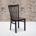 thumbnail image 2 of Bowery Hill Black Back Metal Dining Chair in Mahogany, 2 of 8