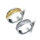 thumbnail image 5 of Minnieouse Anillo para hombre, joyería de mano portátil chapada en acero inoxidable, decoración de vestimenta informal, círculo, regalo para Ropa, zapatos y accesorios Miscelánea Oro talla 7, 5 of 6
