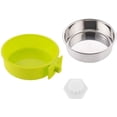 thumbnail image 3 of Comedero colgante de acero inoxidable extraíble para perros, comedero pequeño para agua y comida para perros, gatos, conejos y pájaros., 3 of 5