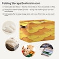 thumbnail image 6 of Yellow and Orange Fish Scales Square Storage Bins with Handles Collapsible Containing Box 1 Pack, 6 of 9
