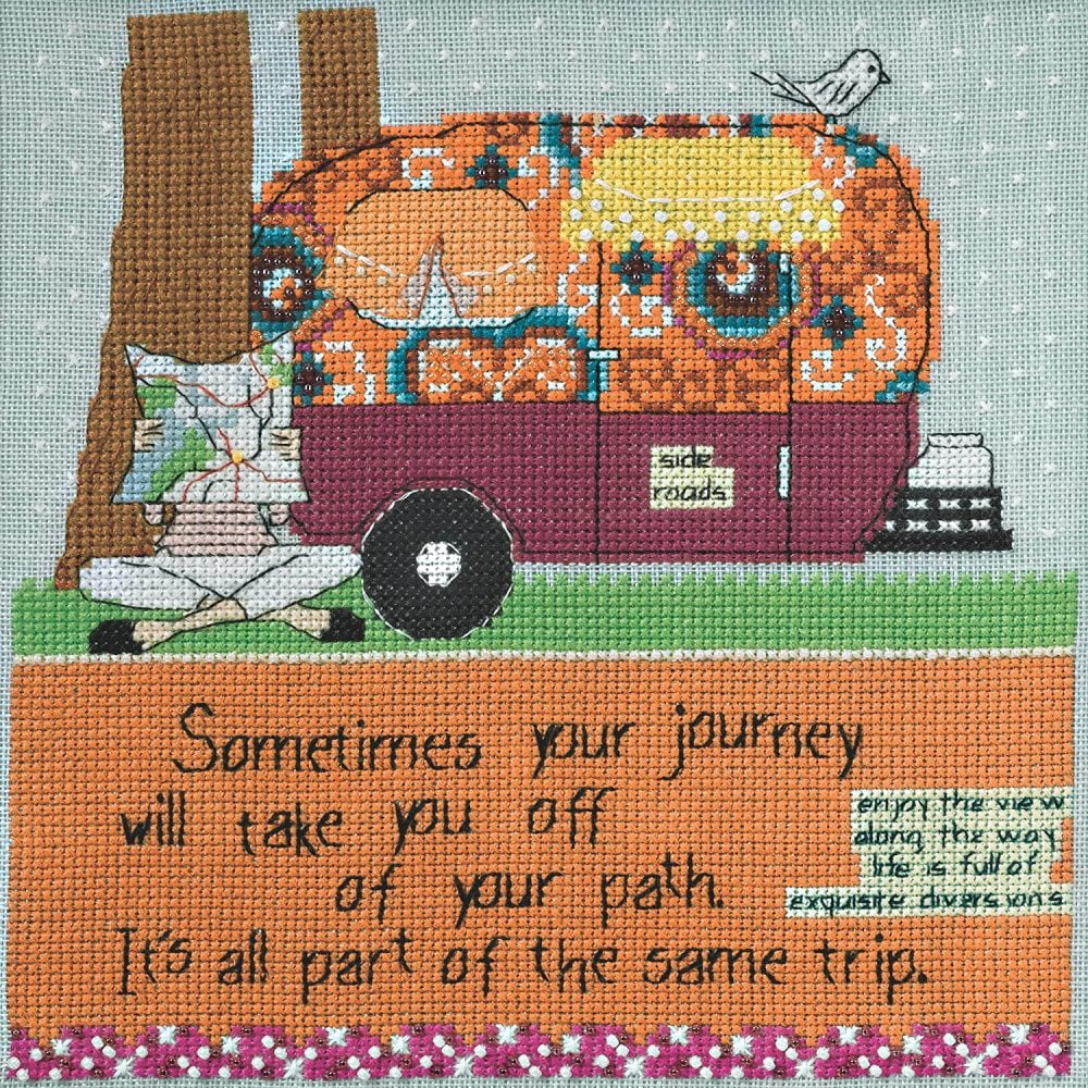 Off Your Path Beaded Cross Stitch Kit Mill Hill Curly Girl 2014 Off Your Path Beaded Cross Stitch Kit Mill Hill Curly Girl 2014