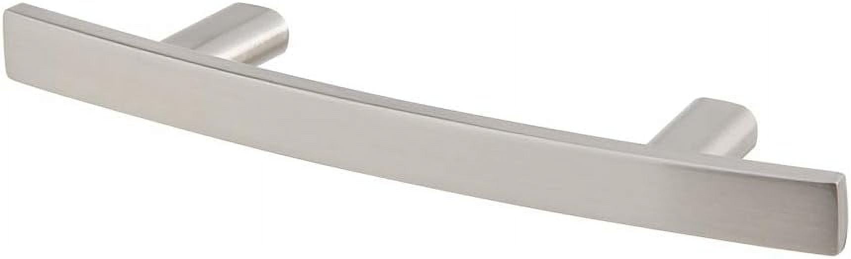 25 Pack Silverline 3" Hole Center Cabinet Hardware Pull Curved Subtle Arch Modern Kitchen Bathroom Handles, Brush Satin Nickel…