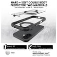 thumbnail image 2 of Uolo Soul+ iPhone 16 Plus Étui Rigide de Protection de Qualité Militaire [MagSafe], Étui Mince Testée pour Chute de 4 Pieds, Noir, 2 of 5