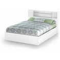 thumbnail image 4 of South Shore Fusion Wood Full Queen Bookcase Headboard in White, 4 of 5