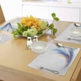 thumbnail image 4 of Ambesonne Modern Place Mats Set of 4, Rainbow Inspired Waves, Standard Size, Orange Purple, 4 of 6