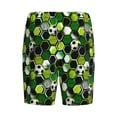thumbnail image 2 of Lsque Soccer1 Mens Sleep Pajama Shorts,Short Pajama Pants, Cotton Ultra-Soft Knit-Small, 2 of 9