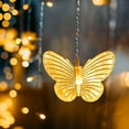 thumbnail image 3 of Butterfly Curtain Lights, 8 Modes 128LED Twinkle String Light with Remote 9.8FT USB Powered Window Fairy Light, Decorative Lights for Bedroom, Party, Wedding, Holiday, Christmas (Warm White), 3 of 5