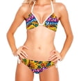 thumbnail image 2 of Thanksgiving Font Detachable Sponge Adjustable Strap Bikini Set Two-Pack for Various Scenes, 2 of 6