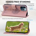 thumbnail image 2 of ELEHOLD Case for iPhone 12 Pro Max, Premium PU Leather Wallet Flip Case Folio Cover with Card Holder Kickstand,Rosegold, 2 of 5