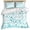 Blue, variant on 3 Piece Sage Green Polka Dot Duvet Cover Set Queen Size,Microfiber Comforter/Quilt Cover with Corner Ties and 2 Pillowcases,Modern Art Abstract Watercolor Dot All Season Bedding with Zipper Closure