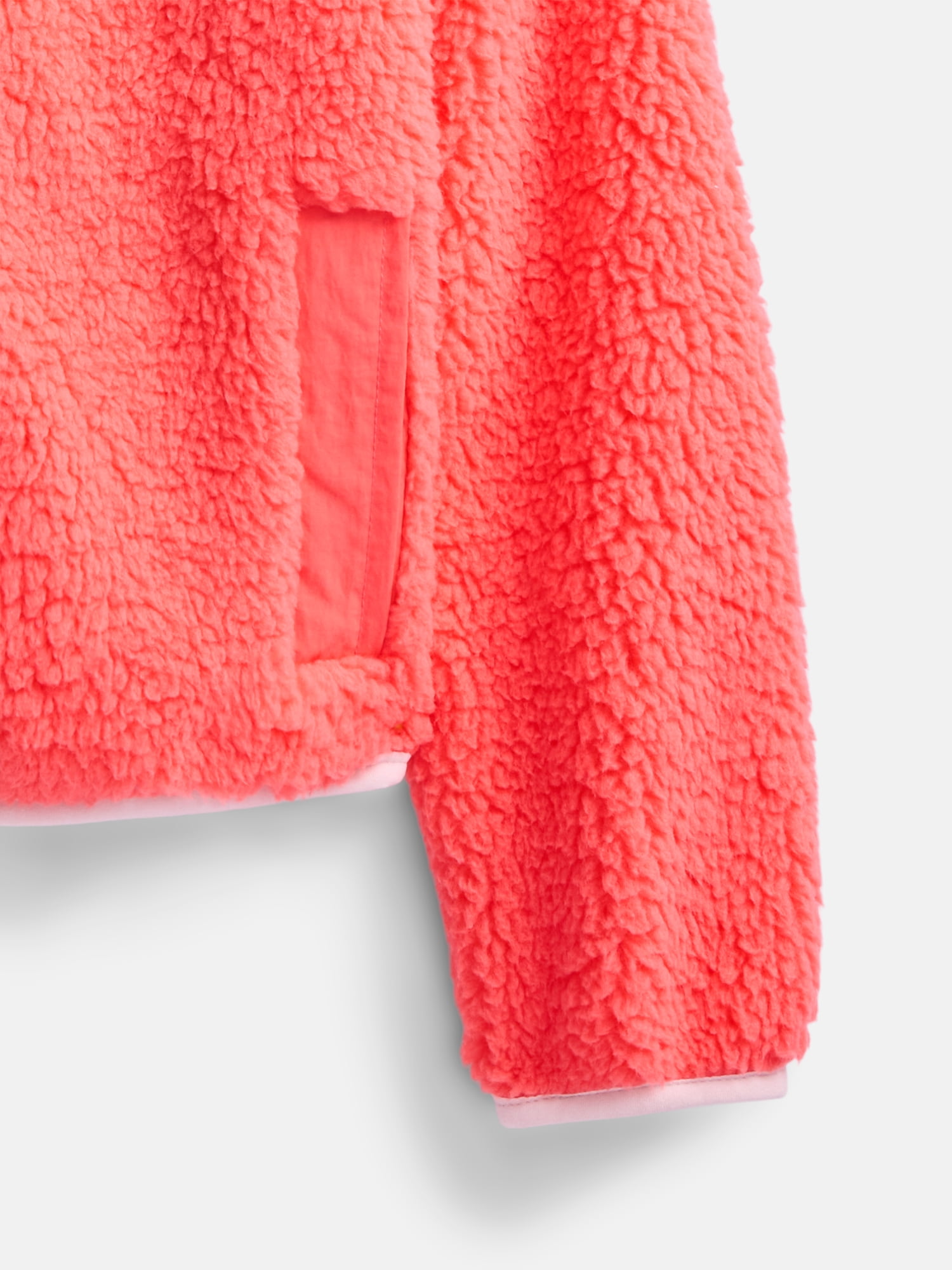 Ozark Trail Girls Fleece Jacket with Long Sleeves, Sizes 4-18 & Plus