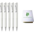 thumbnail image 1 of shiyou-ZEBRA bLen U 0.5mm Ballpoint Pen White 5 Pack, Sticky Notes Set, 1 of 4