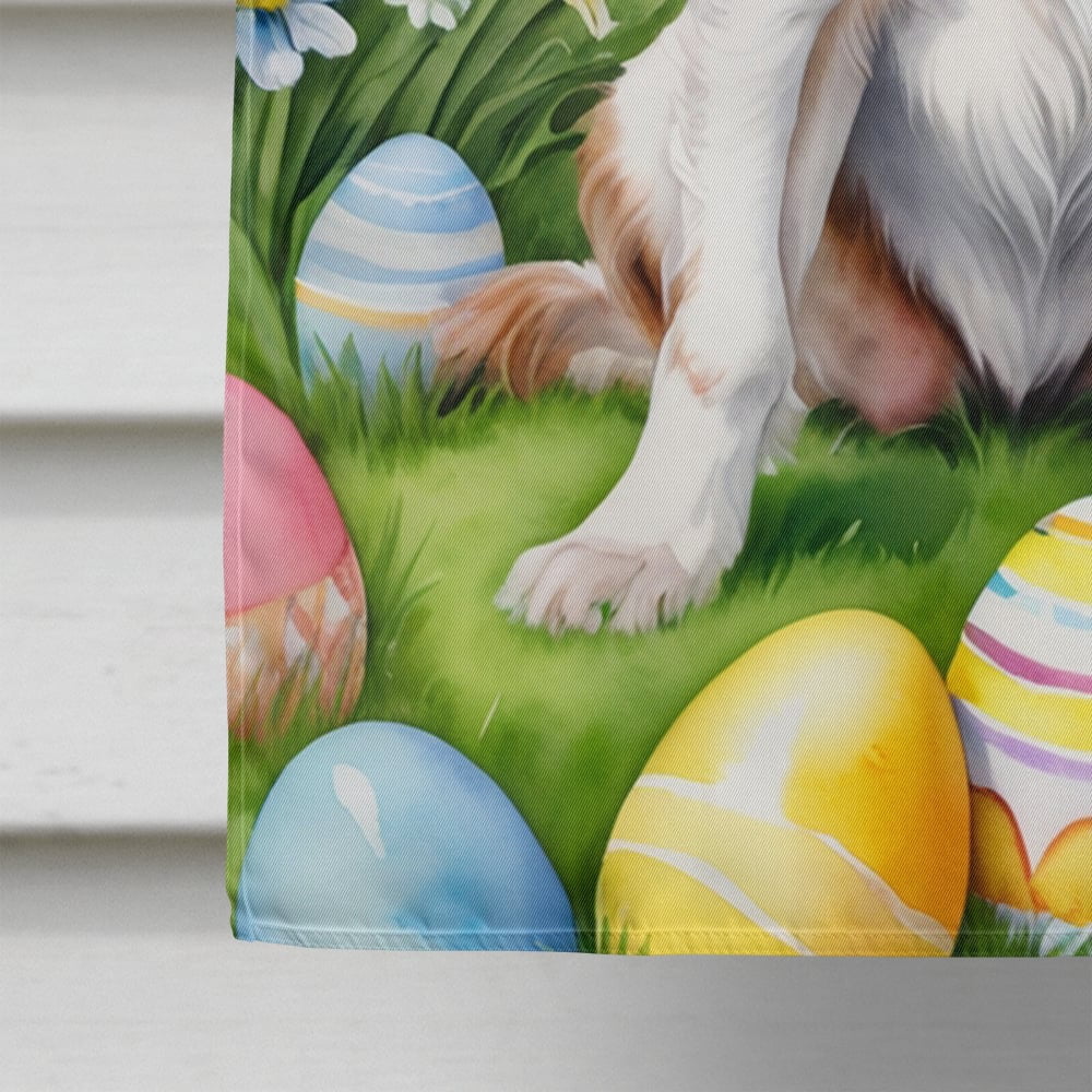 Welsh Springer Spaniel Easter Egg Hunt House Flag 28 in x 40 in