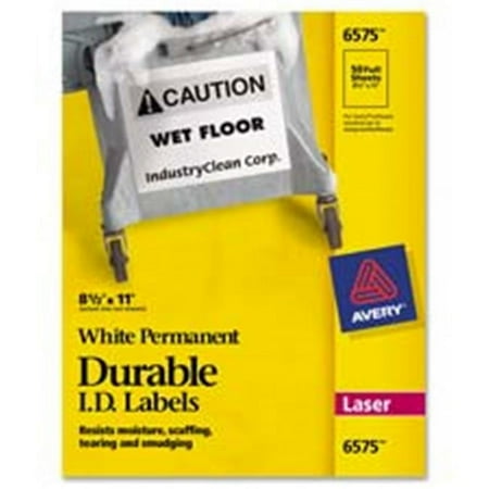 Avery Consumer Products Durable ID Labels- Laser- Permanent- 2in.x2-.63in.- 7- WE