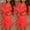 Red, variant on Sleepwear for Women Oversized Solid Color Breathable Nightgown Leisure Tie Neck 3/4 Sleeve Pajamas Summer Pajamas
