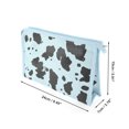 thumbnail image 2 of Unique Bargains 1 Pc Women Cow Pattern Makeup Bag for Travel Vacation Blue PU, 2 of 4