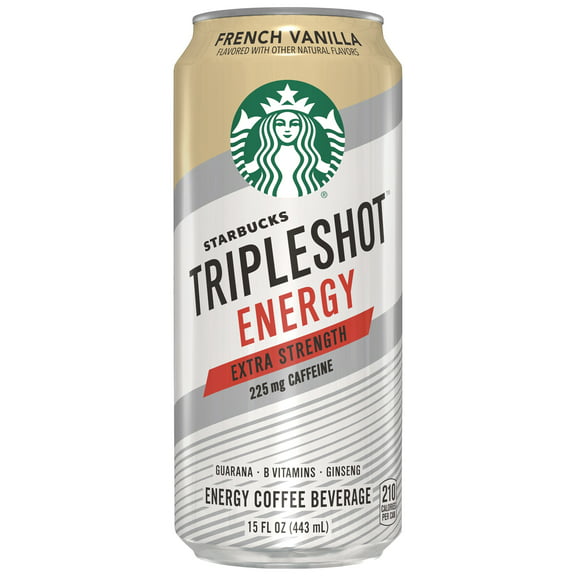 Starbucks Tripleshot Energy French Vanilla Extra Strength Coffee Energy Drink, 15 fl oz Can