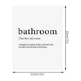 thumbnail image 2 of Yhmxh Home Decor,Room Decor,Bathroom Decor Boho Funny Bathroom Signs Wall Artprint Mid Art Bathroom Poster,Do Not Include Photo Frames Bathroom Sticker, 2 of 2