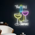thumbnail image 2 of Handmadetneonsign This Calls For Champagne Neon Light, Champagne Cheers Neon Sign, Wine Class, 2 of 5