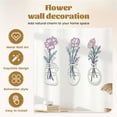 thumbnail image 6 of 3 Pcs Metal Flowers Wall Decor - Wall Art Metal Wall Sculptures Hanging Mothers Day Gifts for Mom for Indoor Kitchen Bathroom Bedroom living room,14.2x6.3 inches, 6 of 10