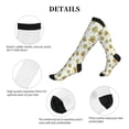thumbnail image 5 of Lsque Lovely Avocado Pattern Sport Compression Socks for Men & Women 15-20 mmHg Knee High Nurse Pregnant Running Medical and Travel Athletic, 5 of 6