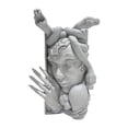 thumbnail image 1 of Snake Women Face Bookend Libro decorativo Decoración Catiná Coleccionable Ornamento de resina para resina para el escritorio de la oficina en el hogar Gris, 1 of 9
