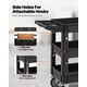 thumbnail image 5 of Carrito utilitario VEVOR de plástico de 3 niveles con capacidad de 250 kg con ruedas giratorias, 5 of 9