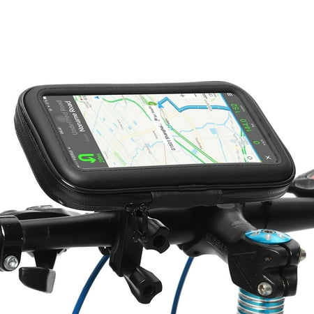 Waterproof Bag Cover Frame GPS Motorcycle Phone Holder Bag Case Universal Bicycle Mobile Cell Phone Holder Bike Handlebar Support Moto Mount Touch Screen