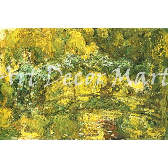 The Japanese Bridge Monet - CANVAS OR FINE PRINT WALL ART