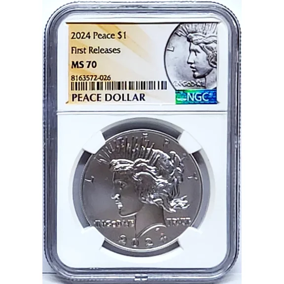 2024 p uncirculated peace silver dollar ngc ms 70 first releases